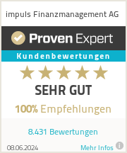 Proven Expert Bewertungssiegel Kundenmeinungen: Sehr gut, 100% Empfehlungen.